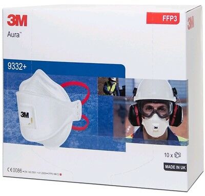 3M Aura 9332+ Ffp3 partikül solunum maskesi 